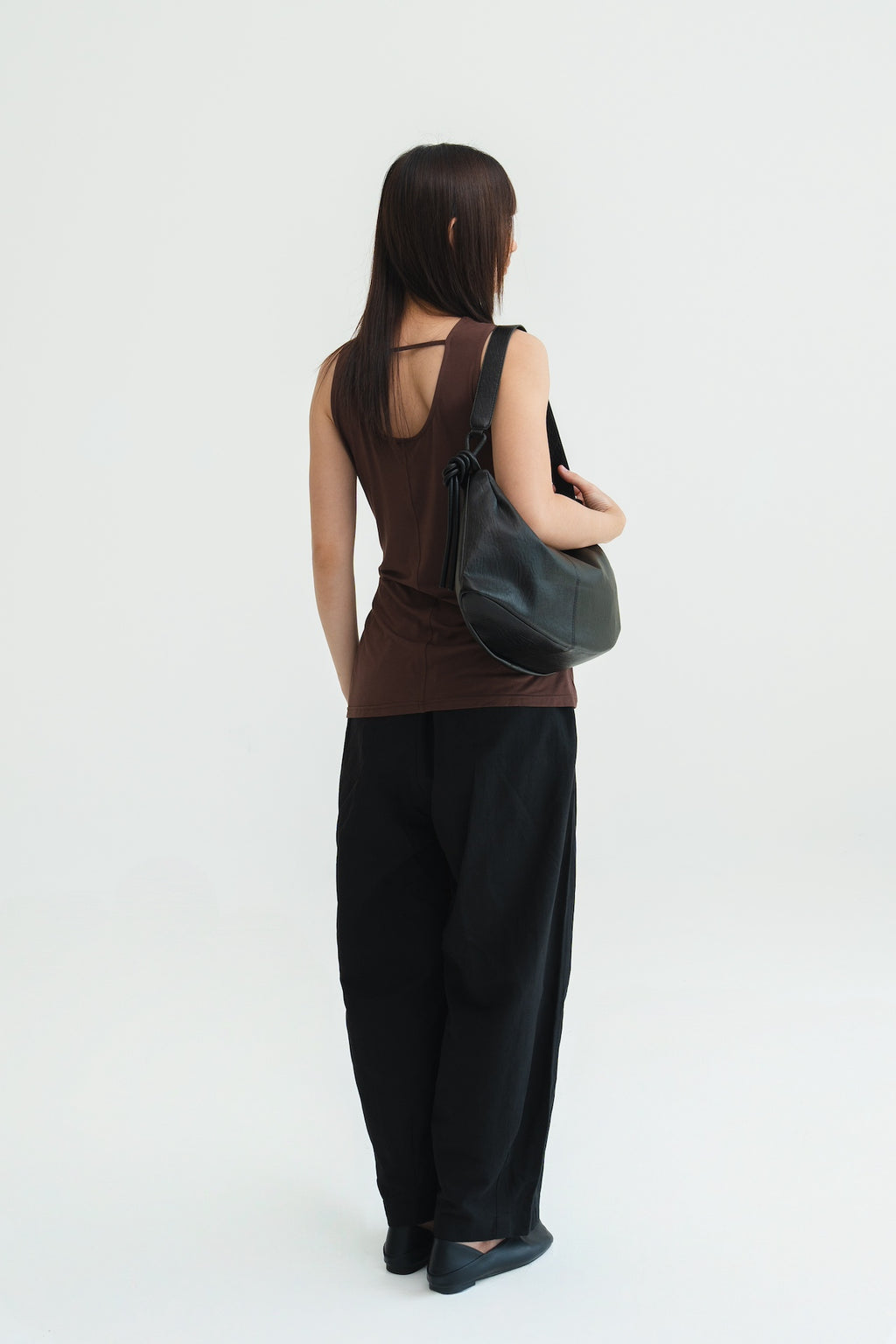 Boat Leather Bag (Black)