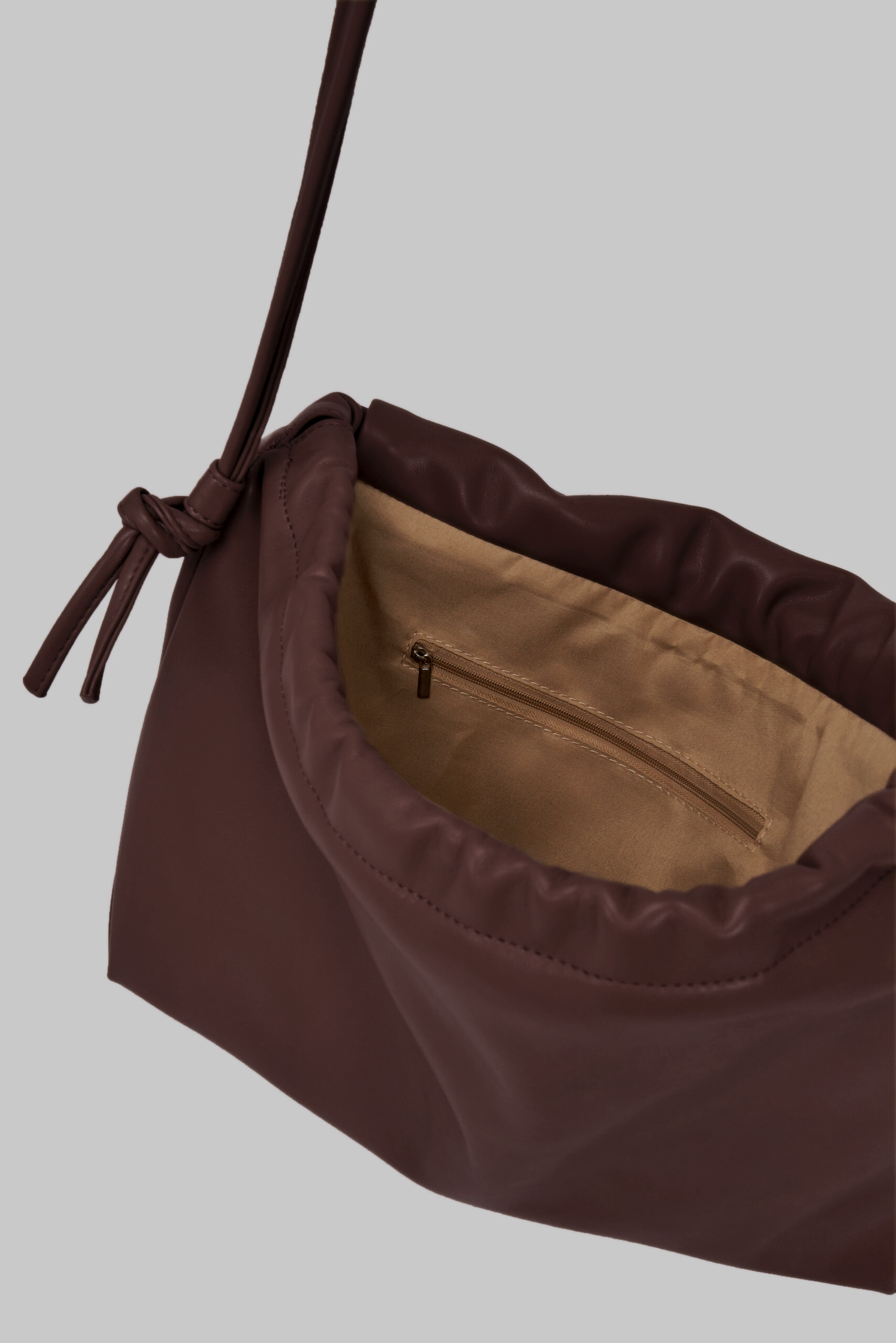 Double Strap Envelope Leather Bag (Wine)