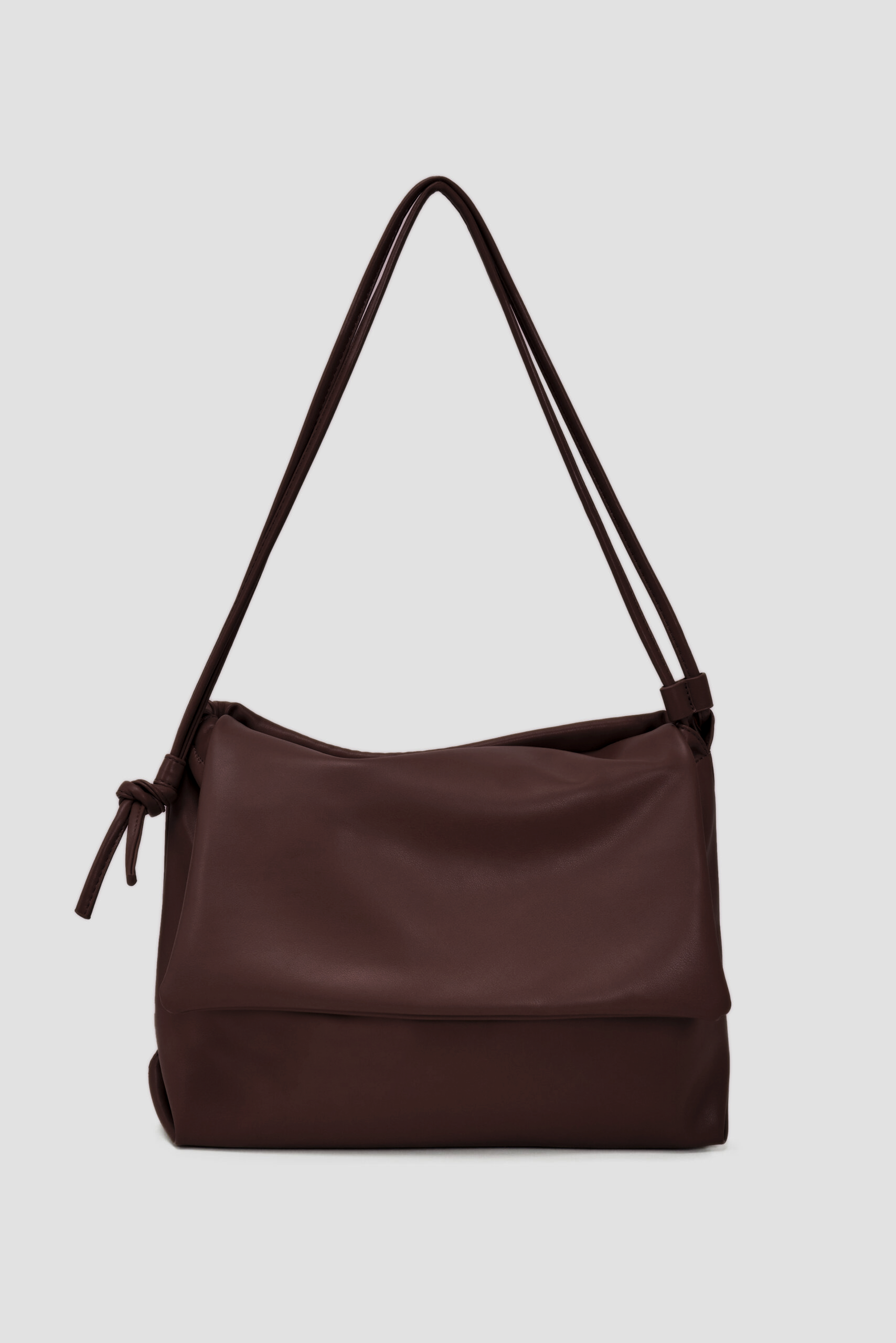 Double Strap Envelope Leather Bag (Wine)