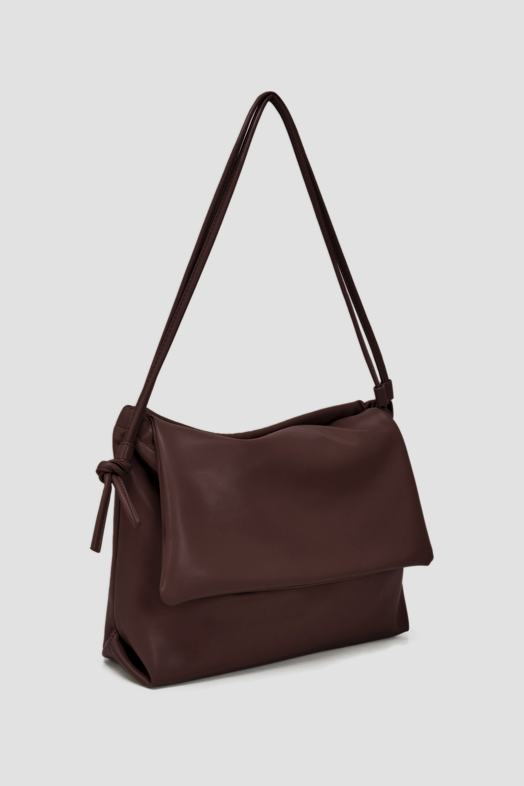 Double Strap Envelope Leather Bag (Wine)