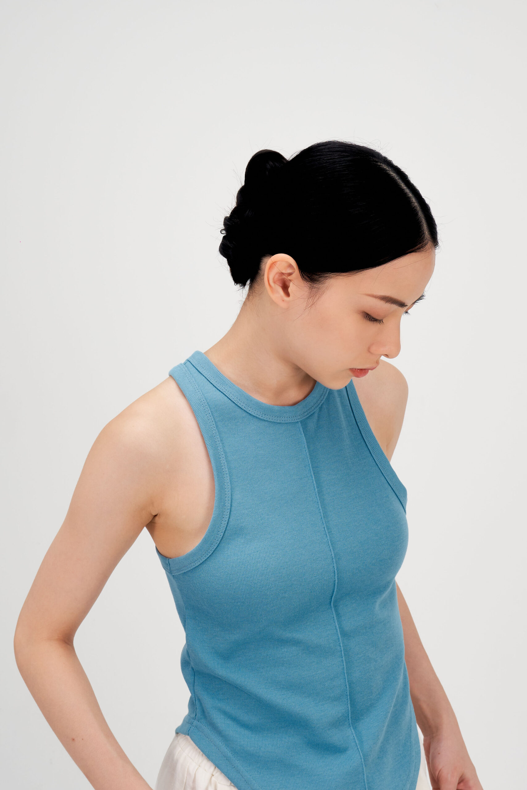 Jun'23 Soft Knit Tank (Blue) 6