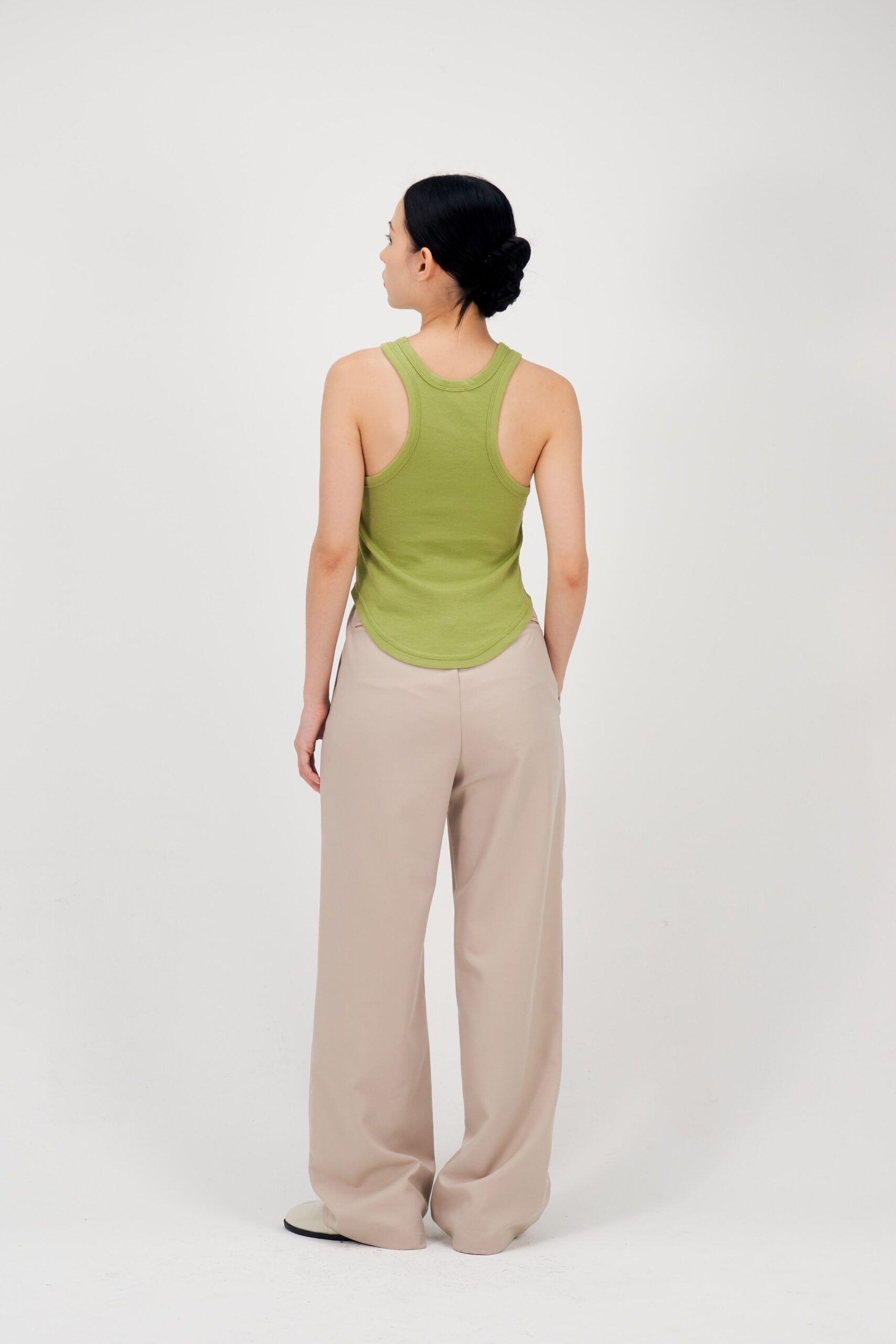 Jun'23 Soft Knit Tank (Green) 2