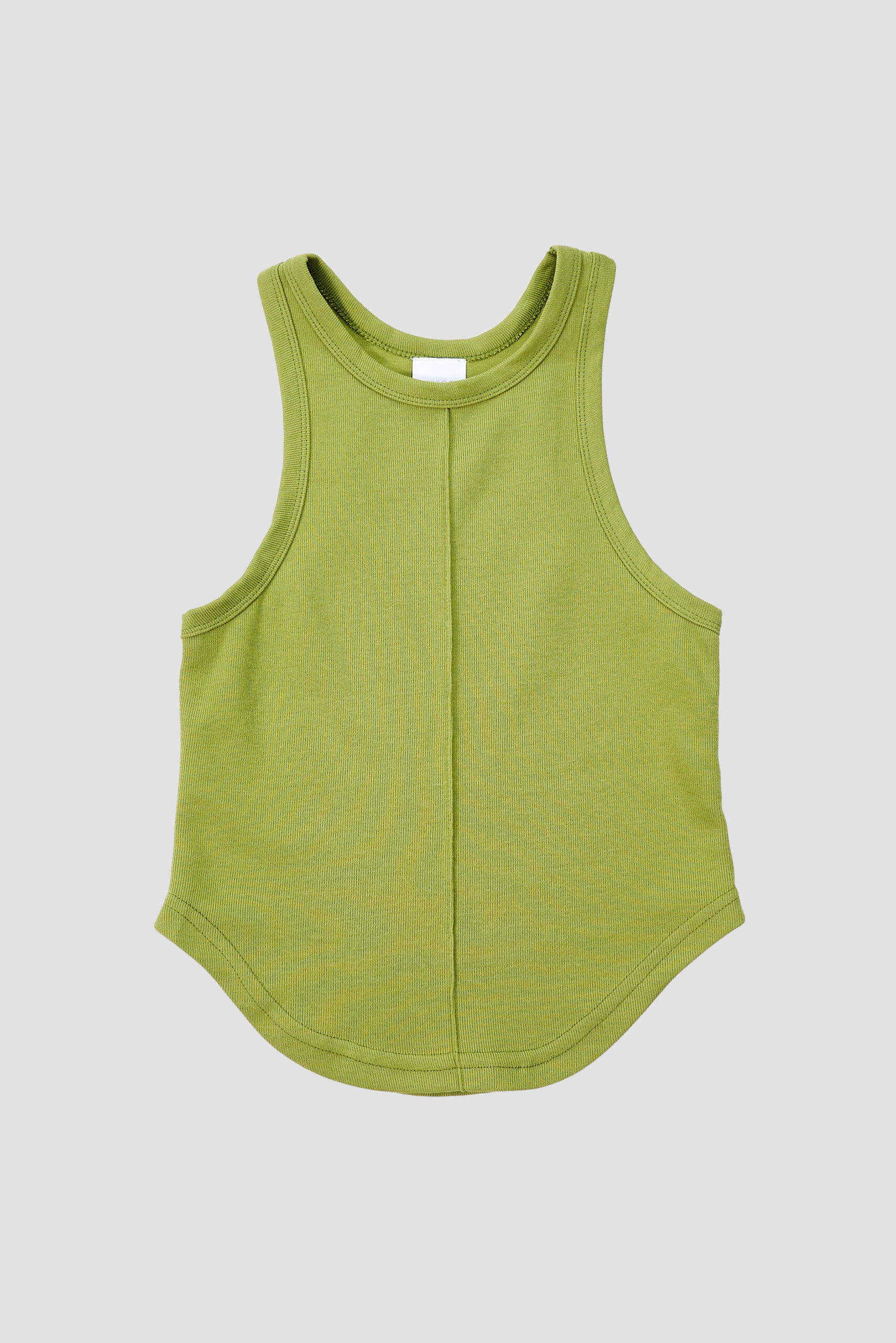 Jun'23 Soft Knit Tank Top (Green) Front
