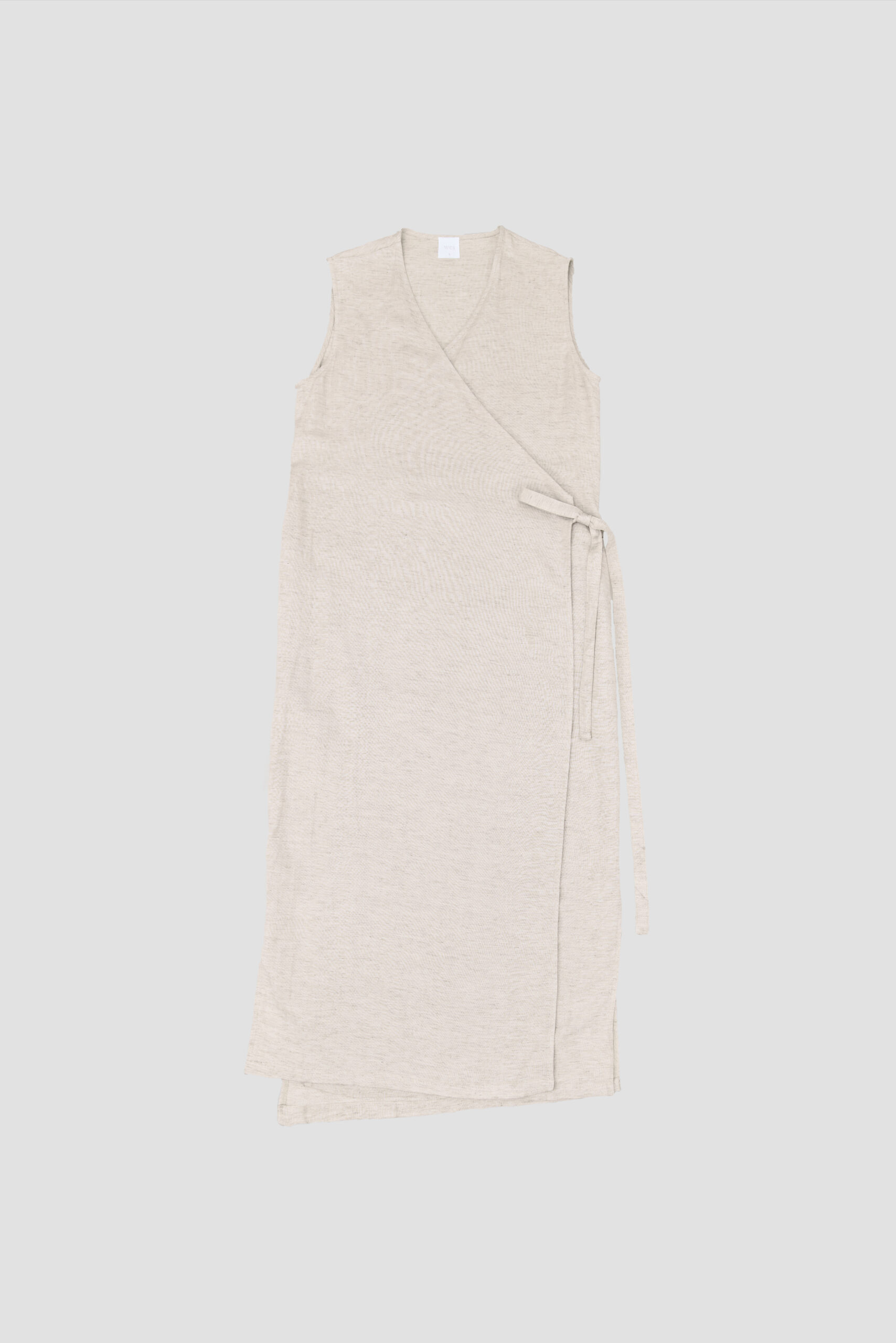WrapDressFrontBeige