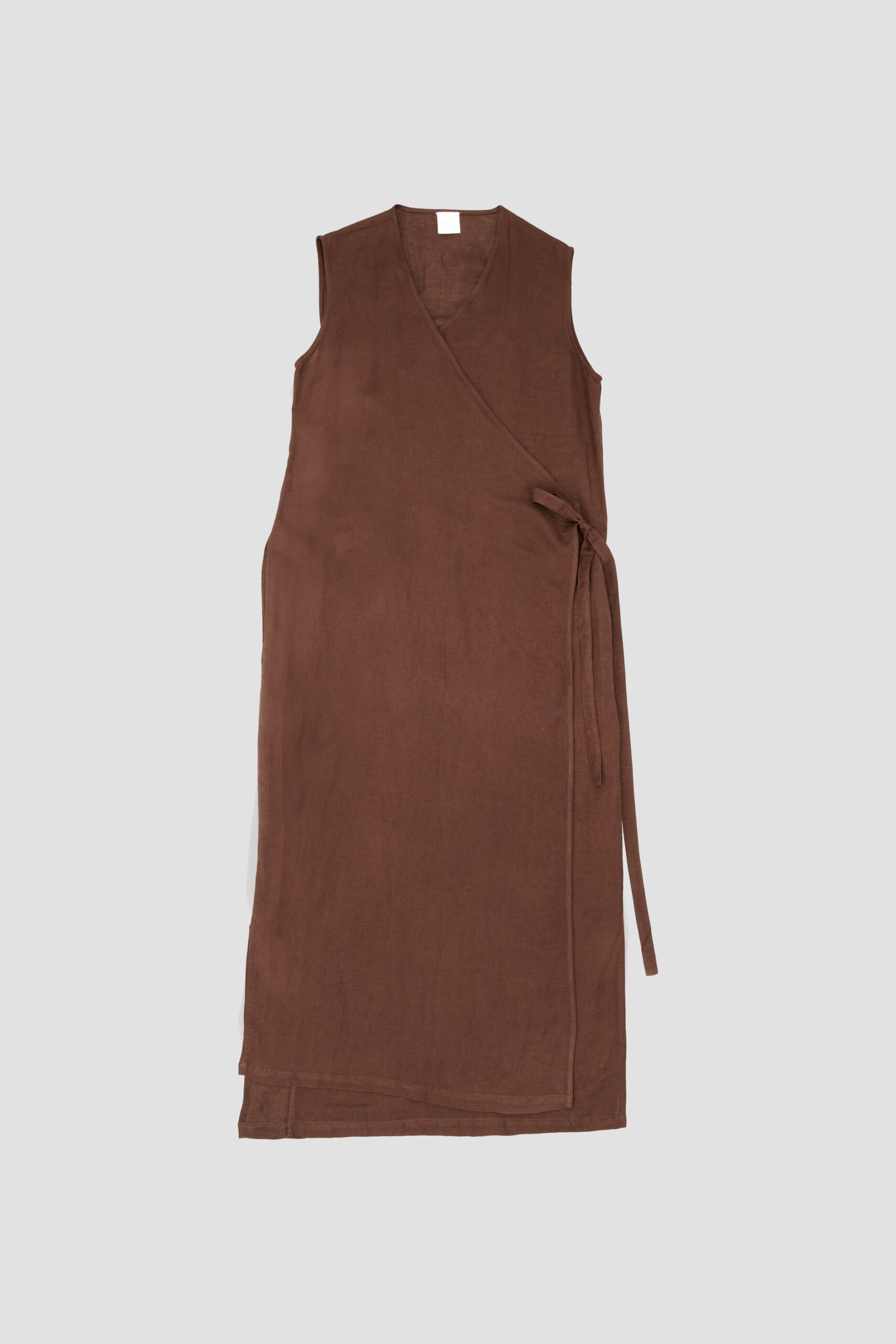 WrapDressFrontBrown