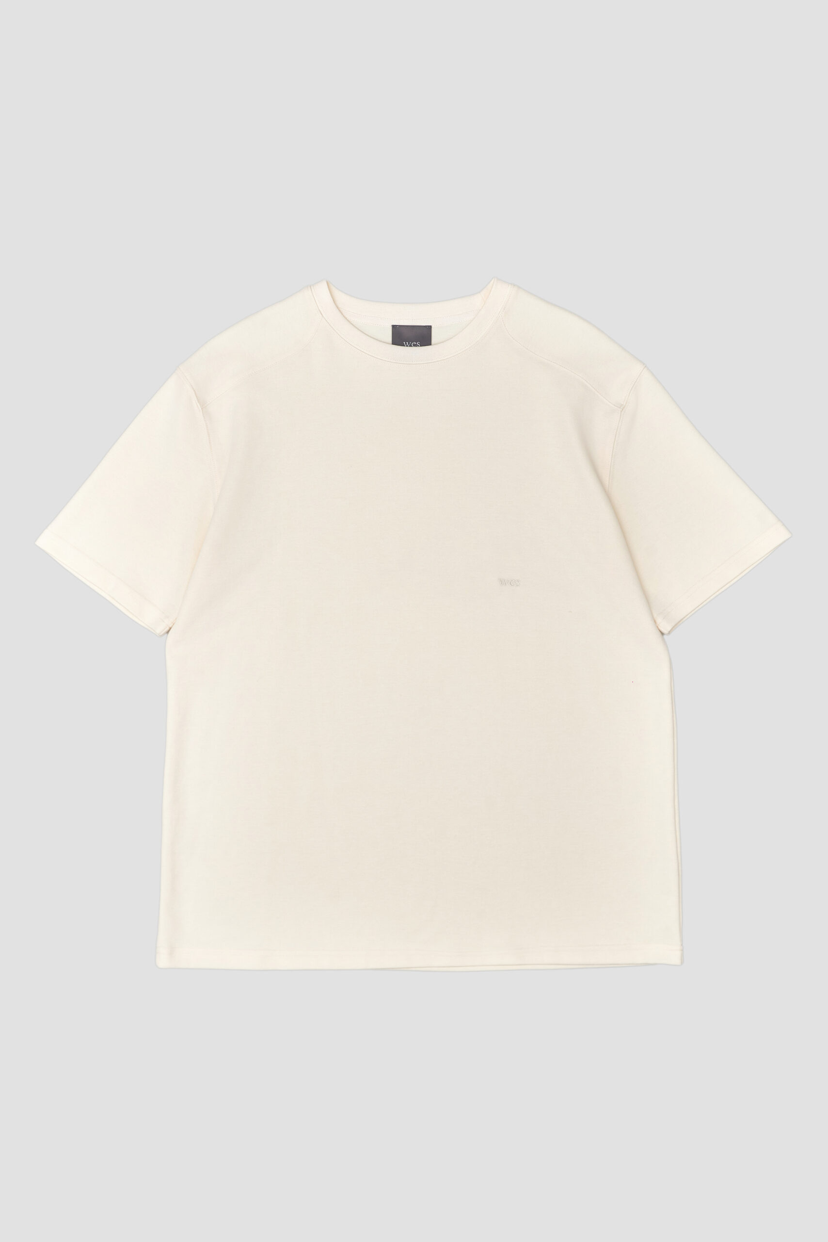 Straight Shoulder Oversize Tee Beige