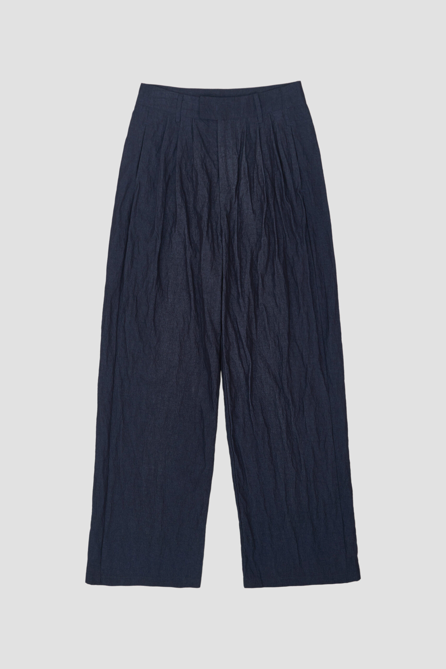 Tri Pleated Trousers Navy