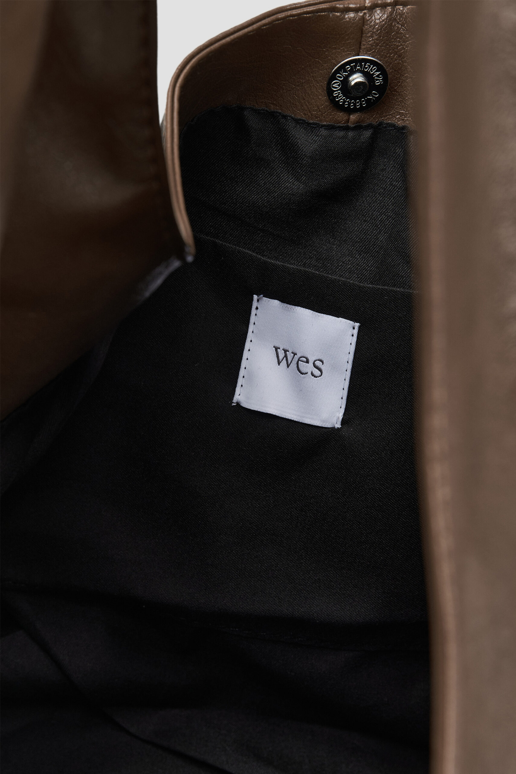 Triangle Leather Tote