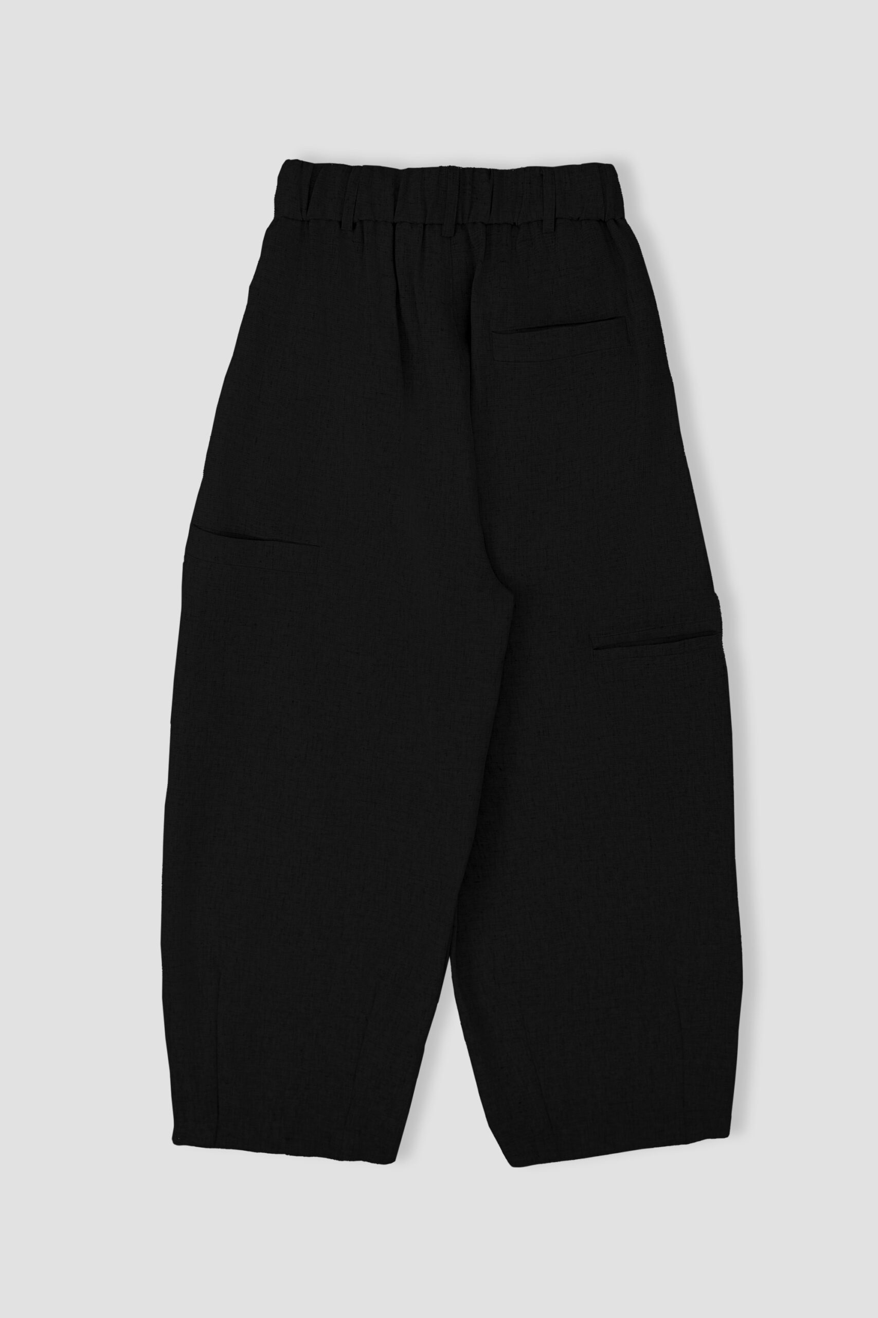 Gender Neutral Cocoon Trousers (Black)_Product 1