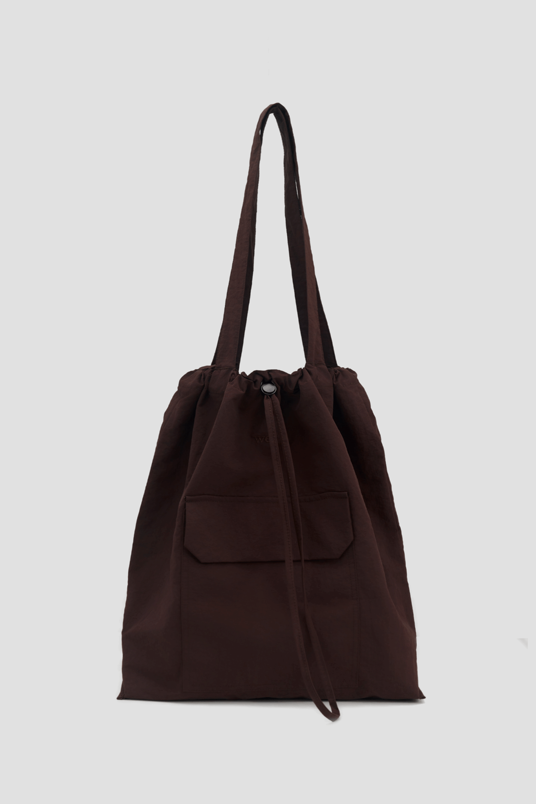 Medium Classic Nylon Tote (Brown)