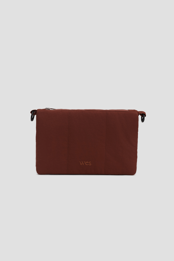 Small Nylon Cushion Pouch (Chestnut)