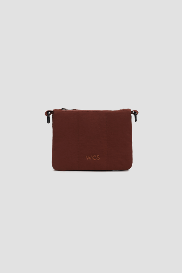 Mini Nylon Cushion Pouch (Chestnut)