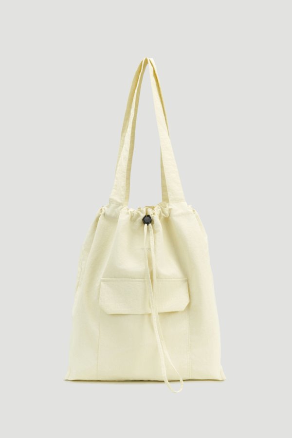 Medium Classic Nylon Tote (Light Yellow)
