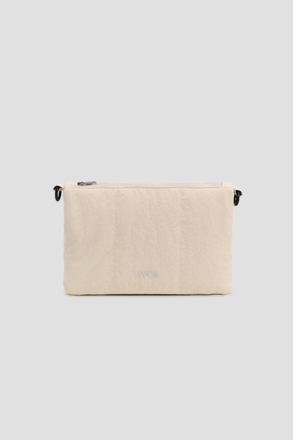 Small Nylon Cushion Pouch (Off White)
