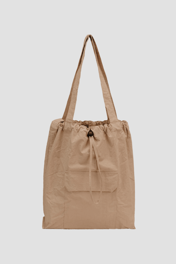 Medium Classic Nylon Tote (Sand)