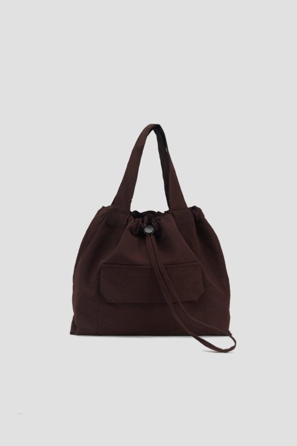 Small Classic Nylon Tote (Brown)