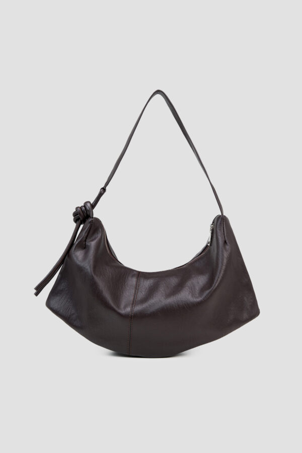 Boat Leather Bag (Dark Brown)