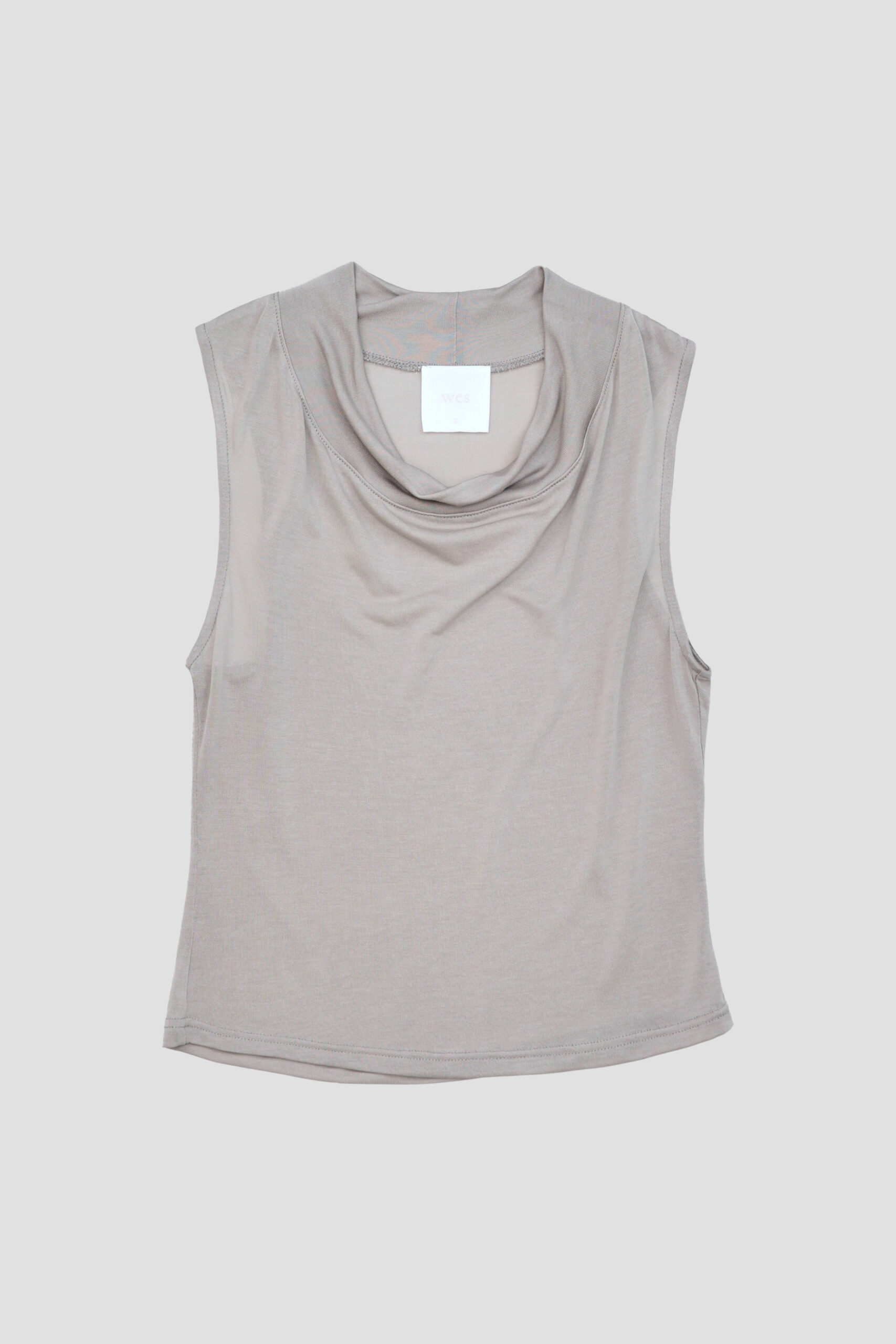 Lyocell Knit High Neck (Grey)