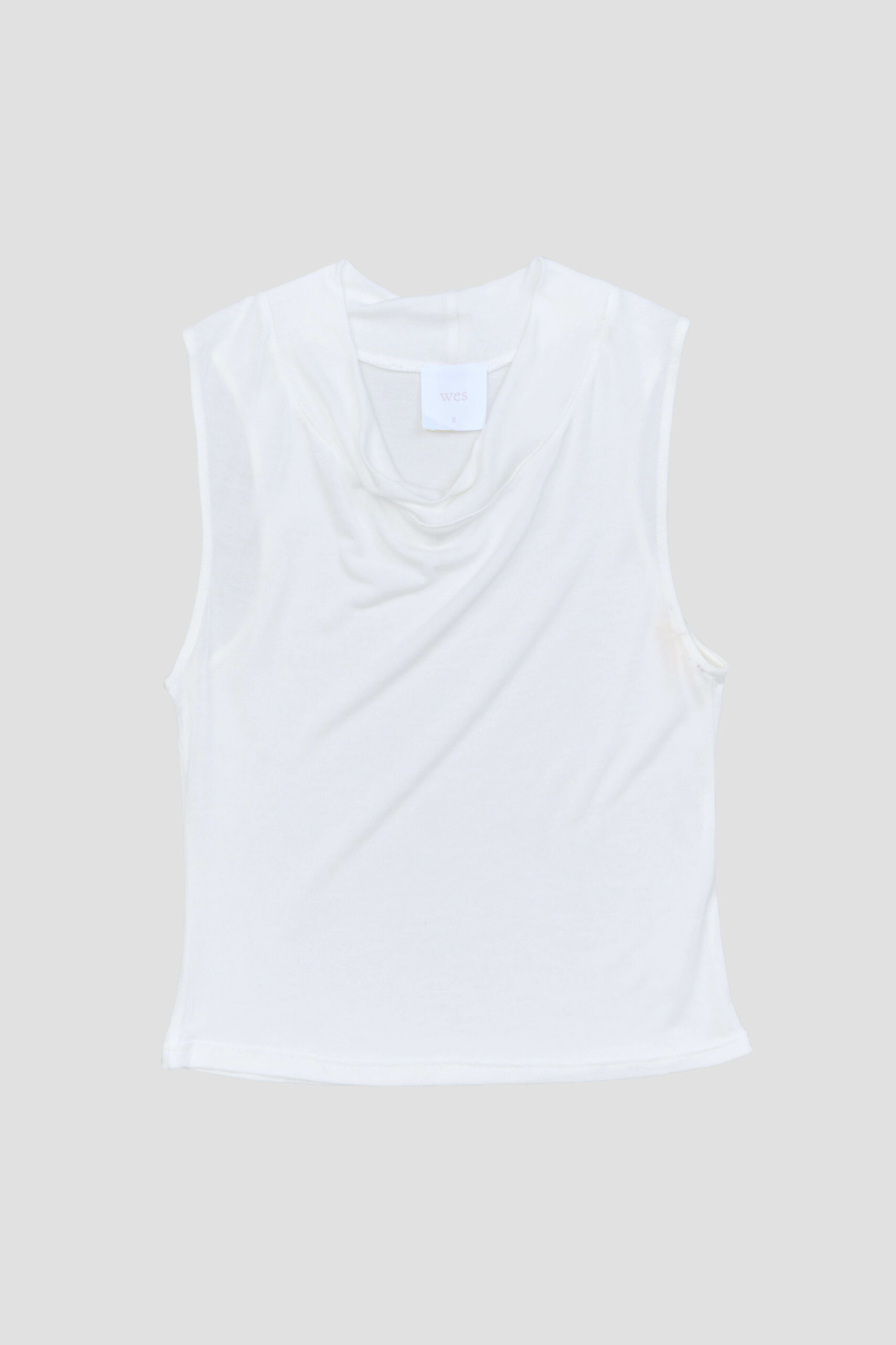 Lyocell Knit High Neck (White)