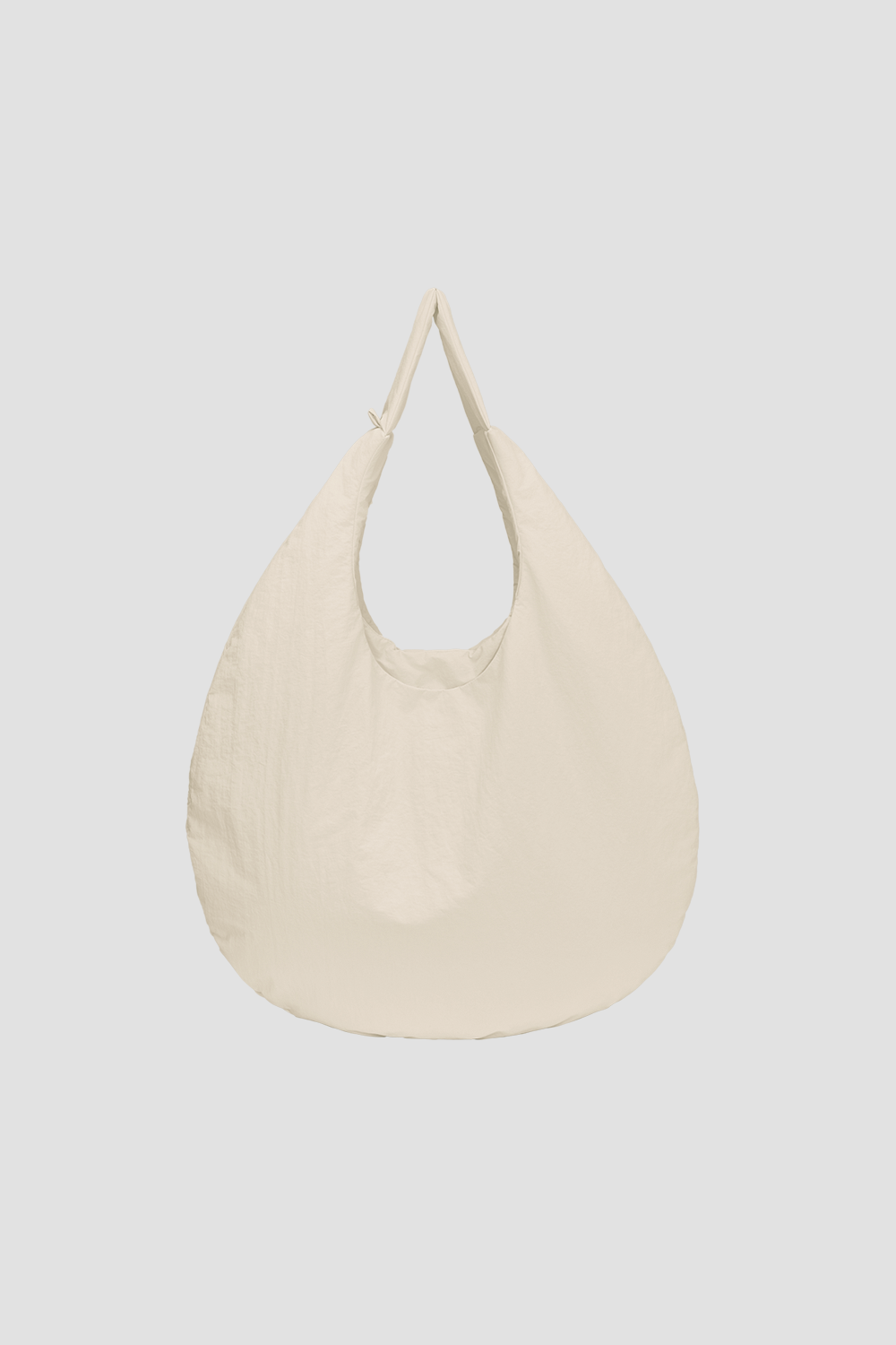 Egg Nylon Tote Large-Offwhite back