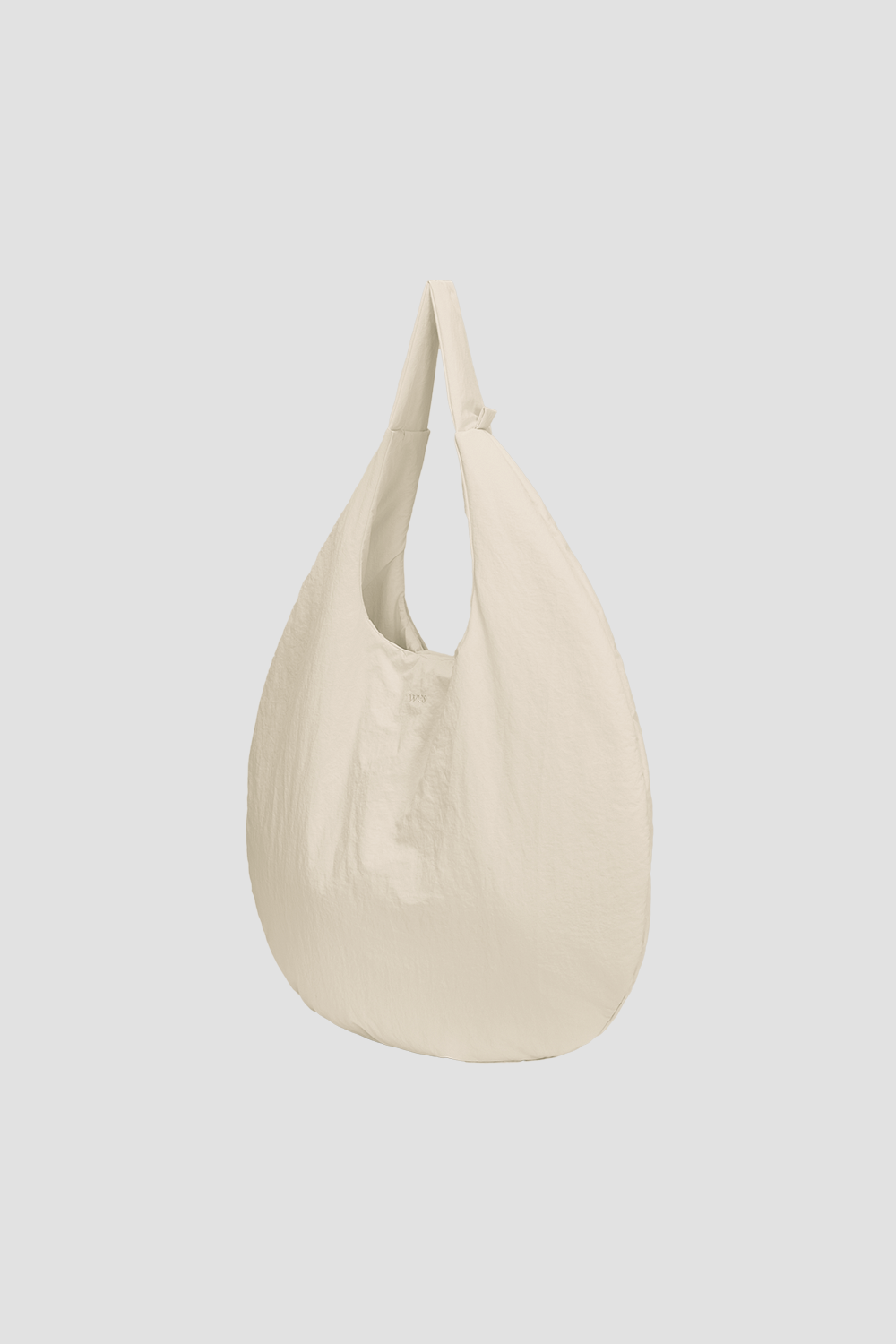 Egg Nylon Tote Large-Offwhite side