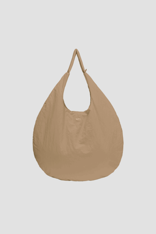 Large Egg Nylon Tote (Sand)