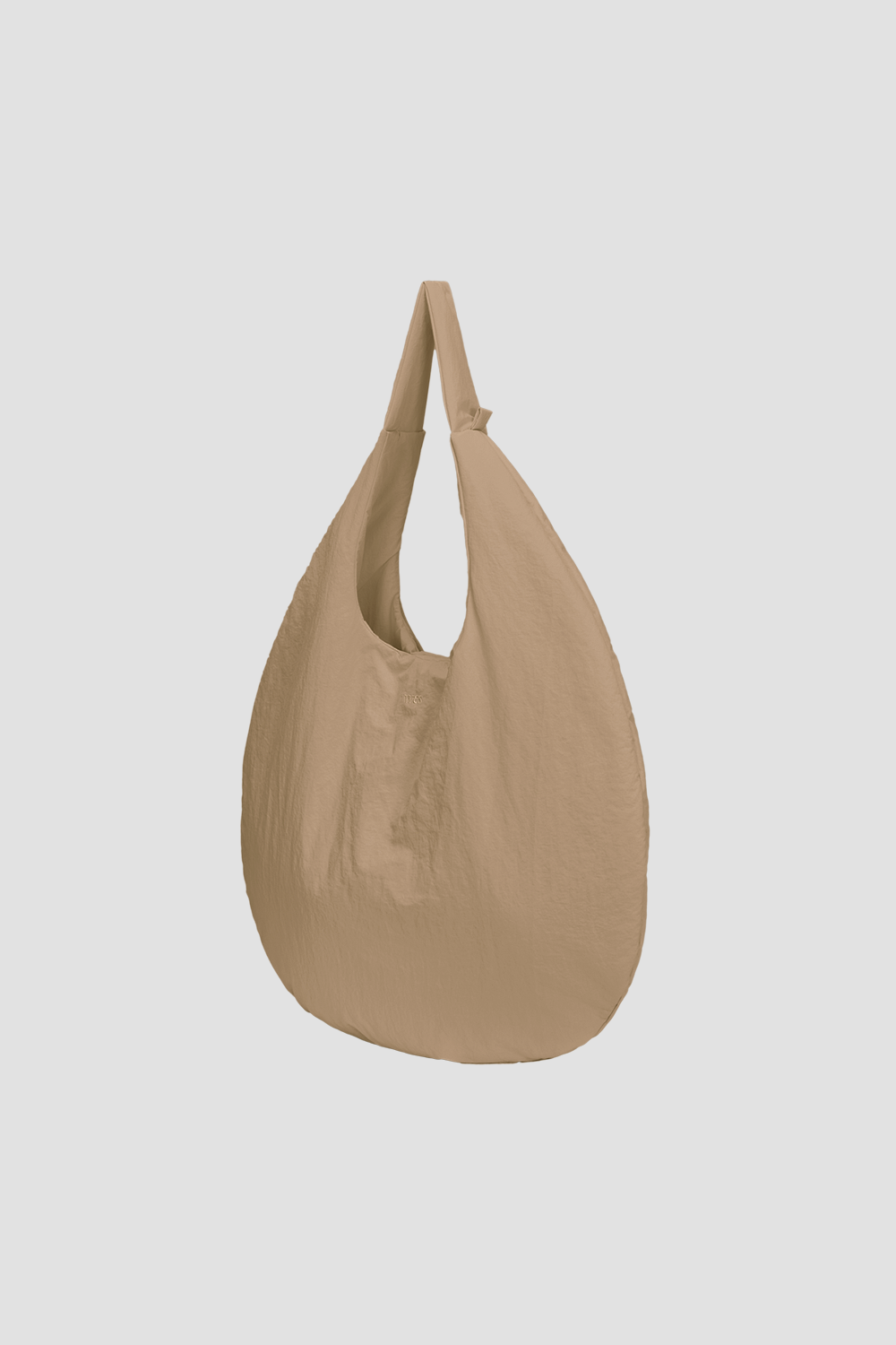 Egg Nylon Tote Large -Sand side