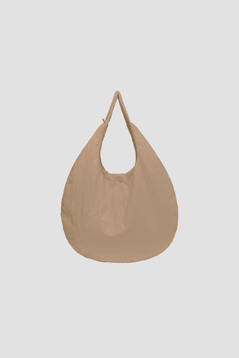 Egg Nylon Tote Medium-Sand back