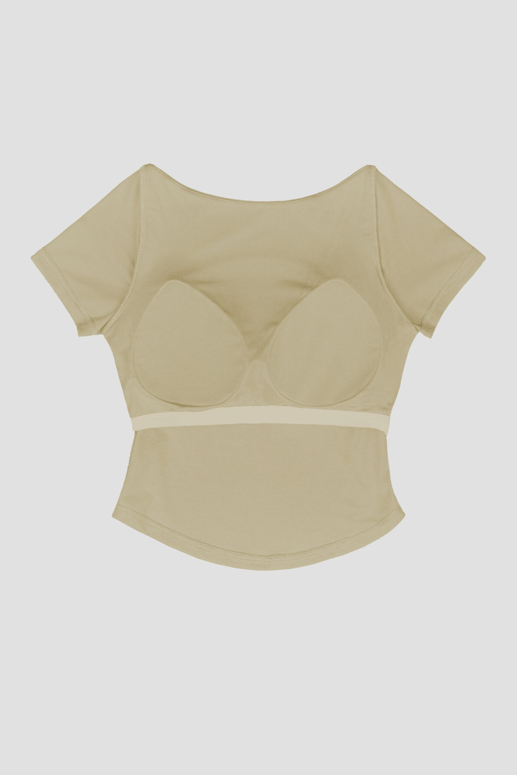 WES X SO_Two Piece Tank Bra Top (Khaki) - Back