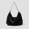 Large Soft Snow Leather Bag (Black) 1