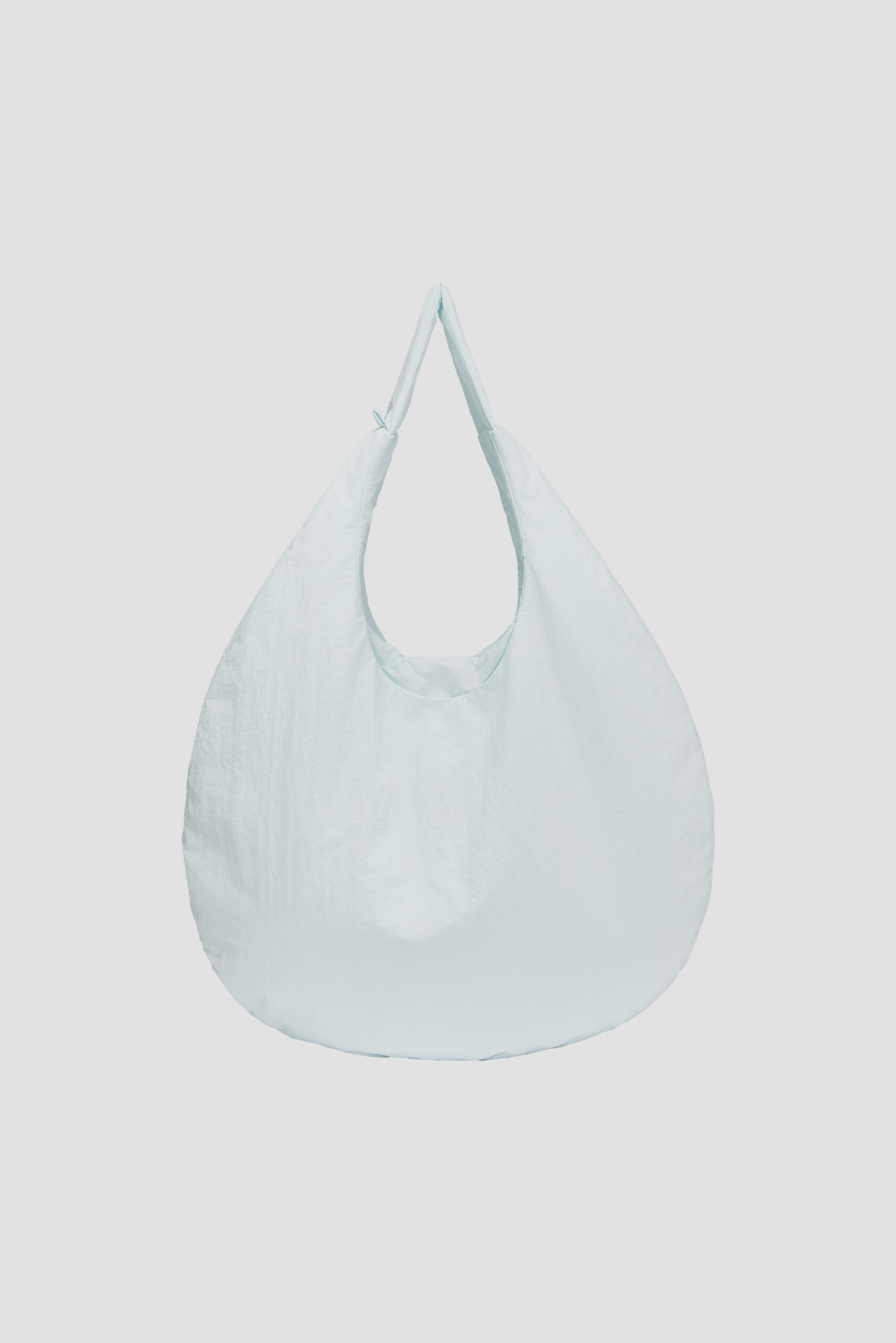 Large Egg Nylon Tote (Ice Blue) Back