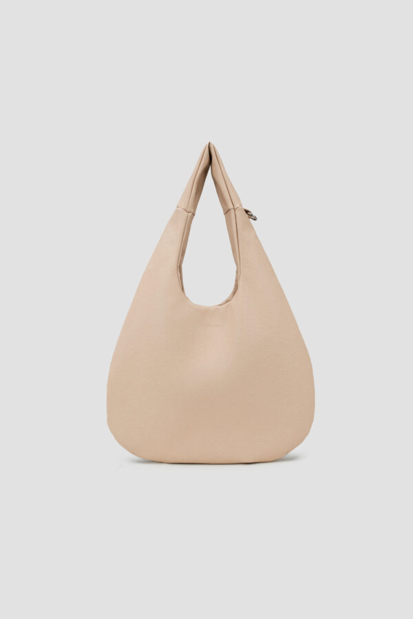 Medium Egg Leather Tote (Beige) - Ship by 23rd Dec