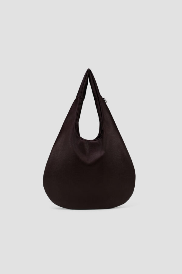 Medium Egg Leather Tote (Dark Brown) - Ship by 23rd Dec