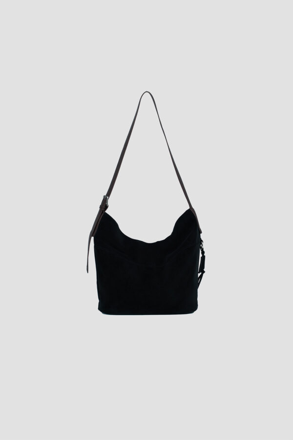 Small Soft Snow Leather Bag (Black)