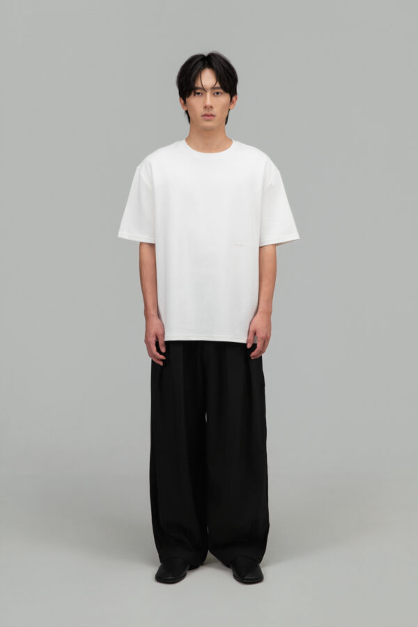 Gender Neutral Boxy Tee 'Practices of Simplicity' (White)